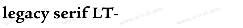 legacy serif LT字体转换